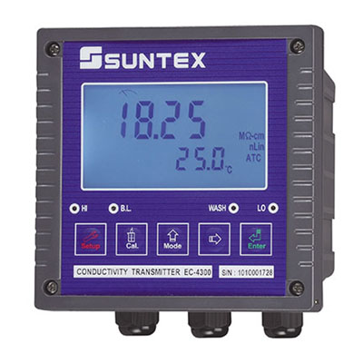 SUNTEX上泰EC-4300 4300RS 微電腦電導(dǎo)率/電阻率變送器 具鹽度功能